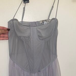 Urban Outfitters Gray Midi Dress